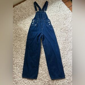 Dark Blue Denim Overalls